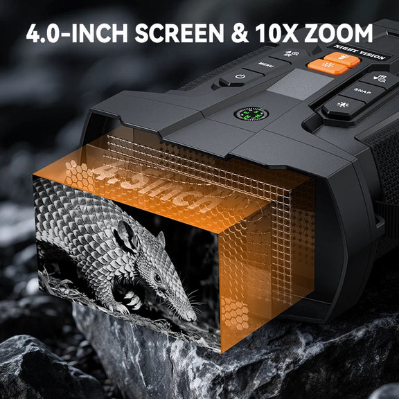 Nachtkijker met 4,5 inch scherm en 10x digitale zoom