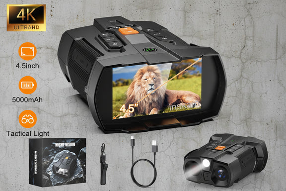 Nachtkijker met camera, USB-oplaadkabel en draagkoord