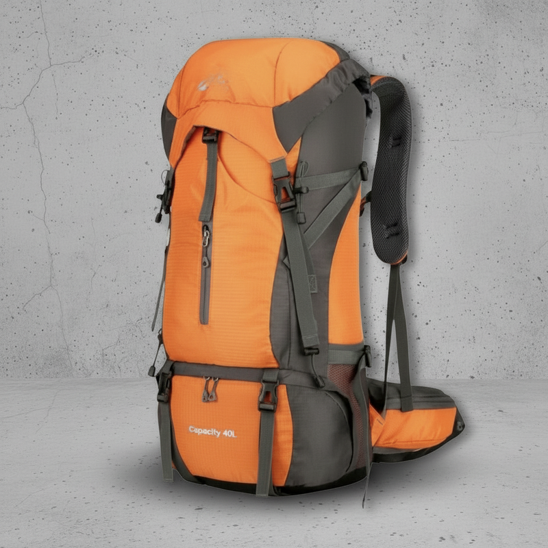 Oranje Aventury Backpack 70L – opvallende en ruime backpack voor outdoor gebruik