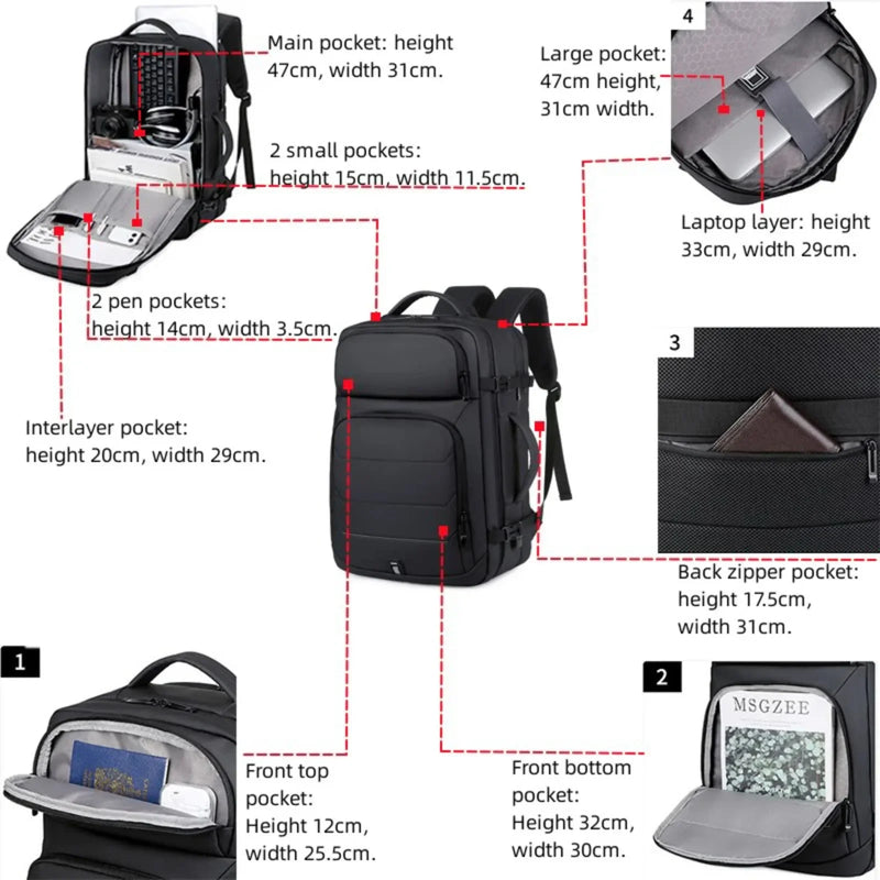 Aventury Laptop Backpack 36-55L