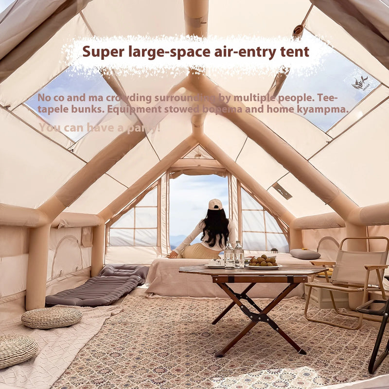Camping Blow Up Tent – Opblaasbare Gezinstent 10–12P