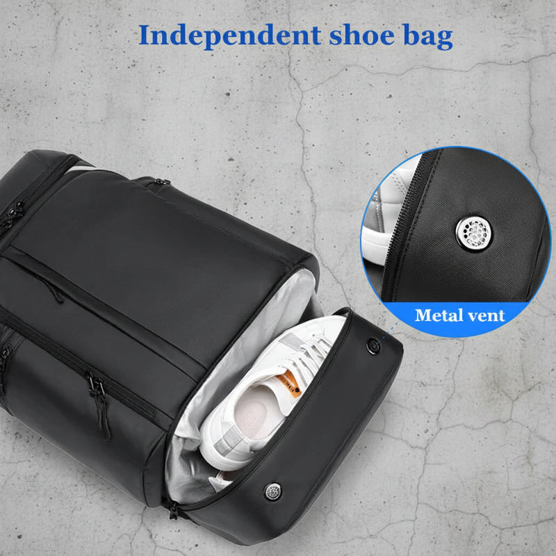 Laptop Rugzak 17 Inch met Schoenvak - Waterdicht - 50L Travel Backpack