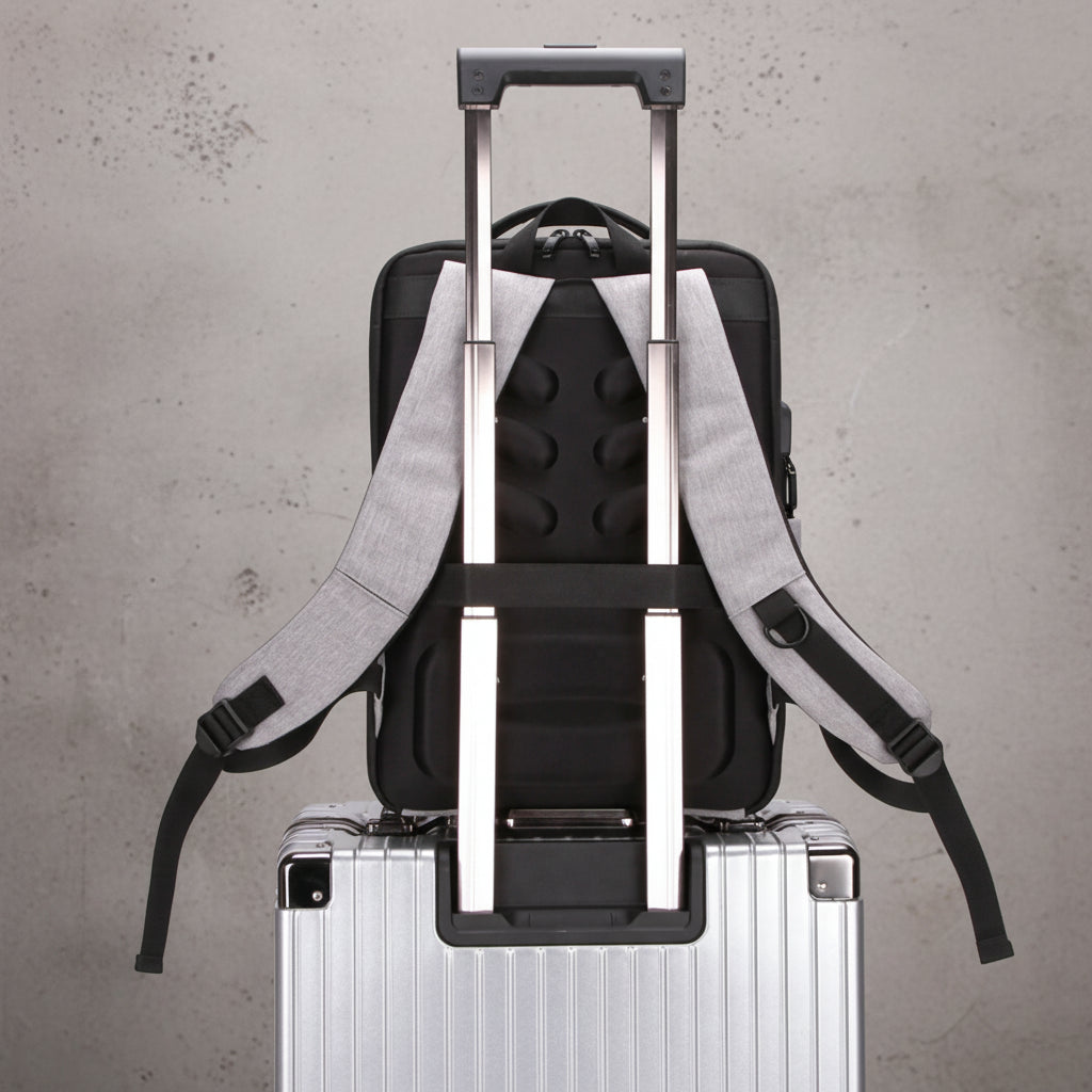 Anti-Diefstal Laptop Rugzak met USB Oplaadpoort - Harde Shell - Waterafstotend