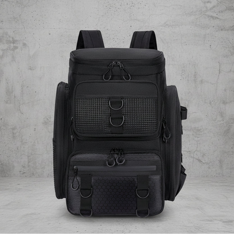 Tactische Visrugzak met Hengelhouders en 16 Vakken