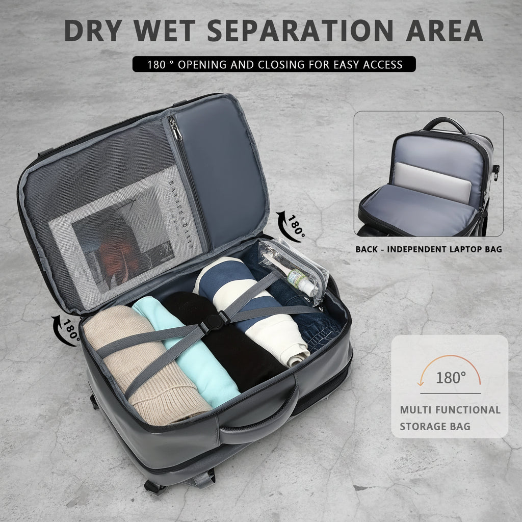 Laptop Rugzak 17 Inch Expandable Travel Backpack