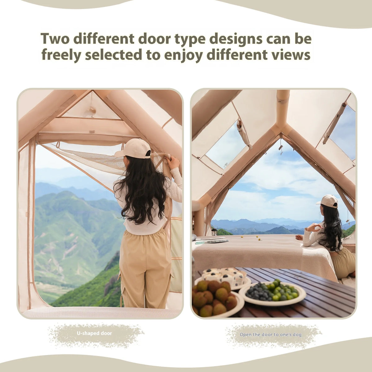 Camping Blow Up Tent – Opblaasbare Gezinstent 10–12P