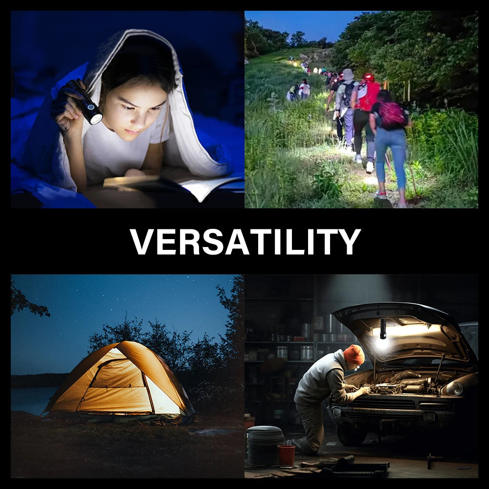 LED Zaklamp - 4000 Lumen - Oplaadbaar - Waterdicht