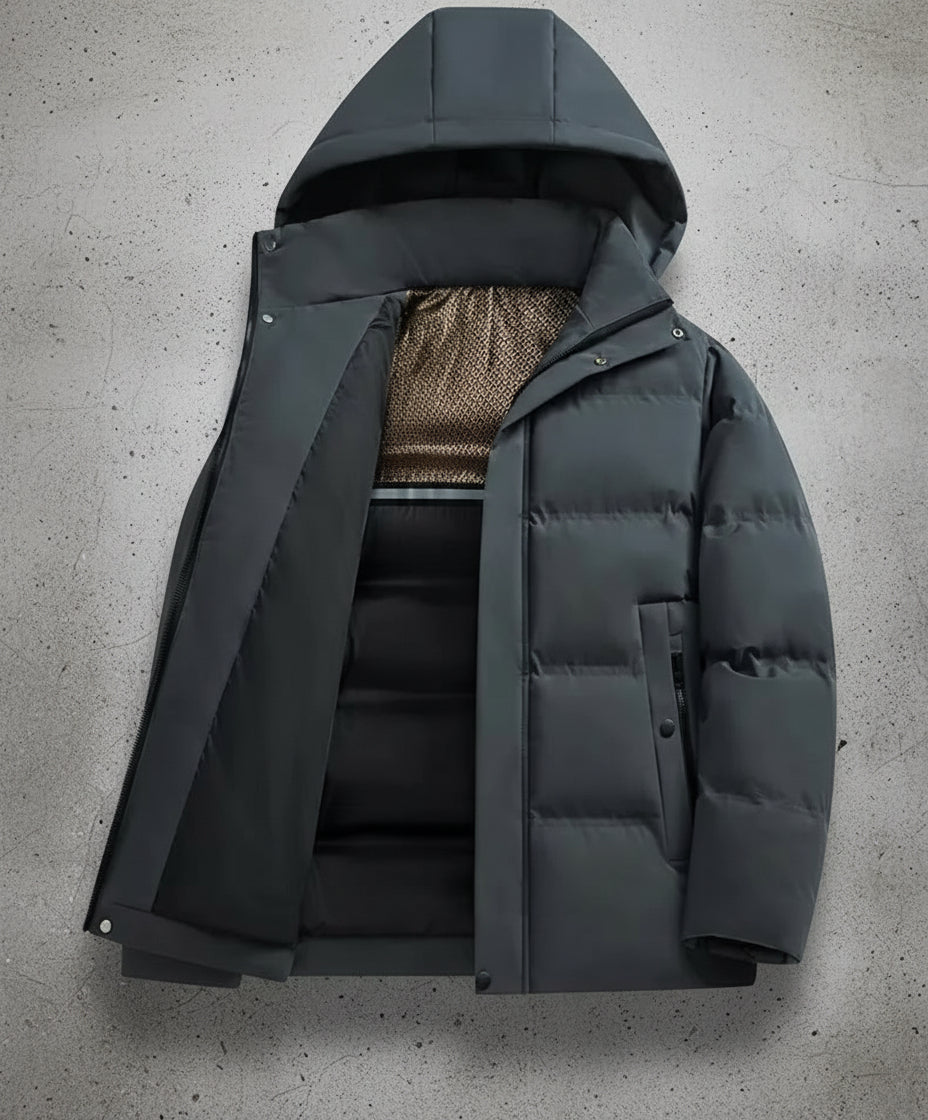 Heren Puffer Jas - Warm - Waterdicht - Met Capuchon