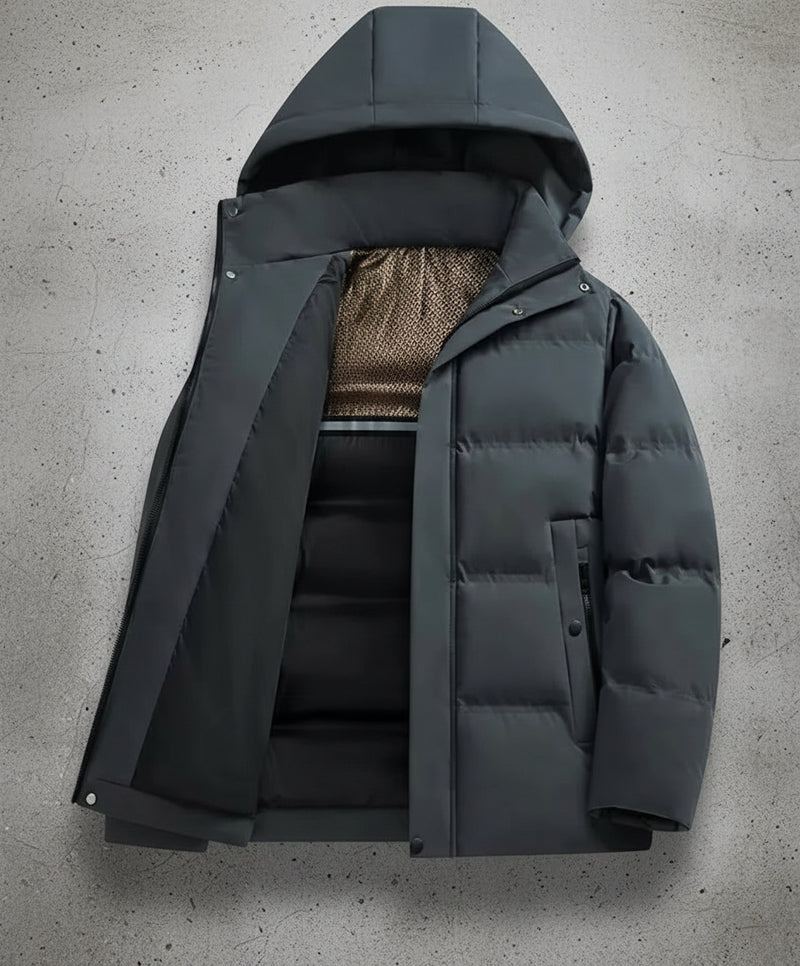 Heren Puffer Jas - Warm - Waterdicht - Met Capuchon