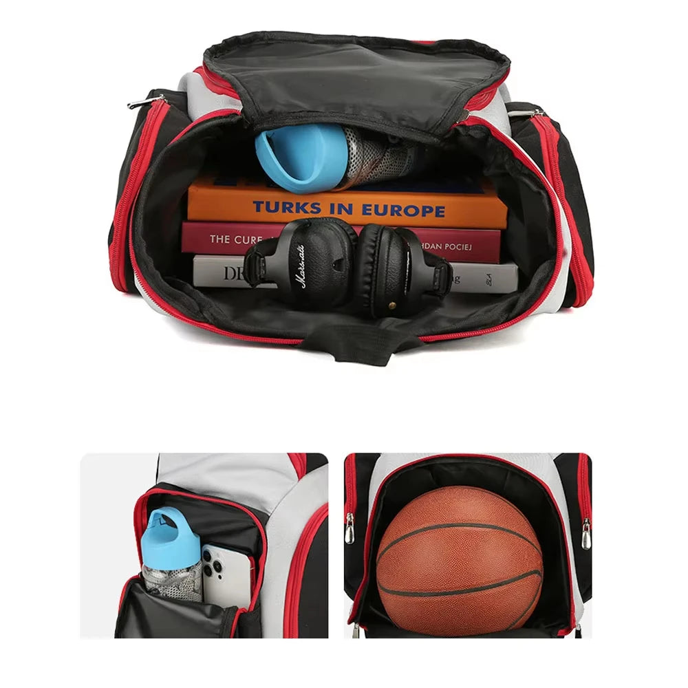 Basketbal Rugzak met Ballenvak en Schoenenvak