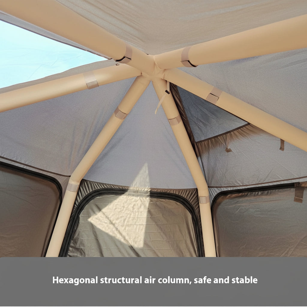 Opblaasbare Camping Tent 4-6 Personen - Waterdicht