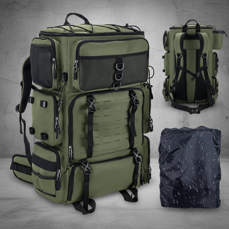 Fishing Backpack met Koelvak - Hengelhouders