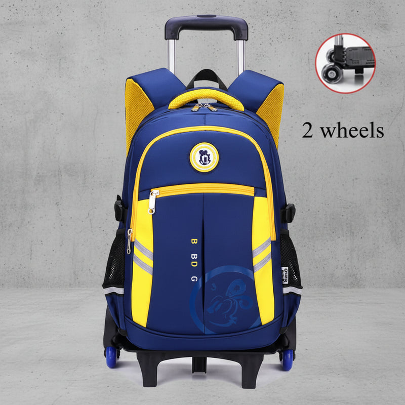 Kinder Trolley Rugzak met Wielen 2 of 6 Wiel Optie