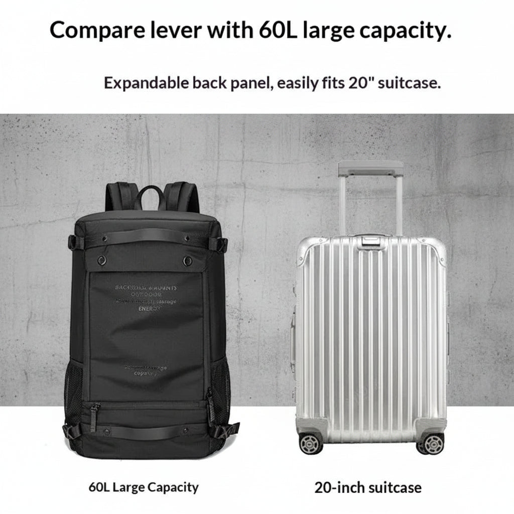 Front Loader Backpack 60L Expandable Rugzak