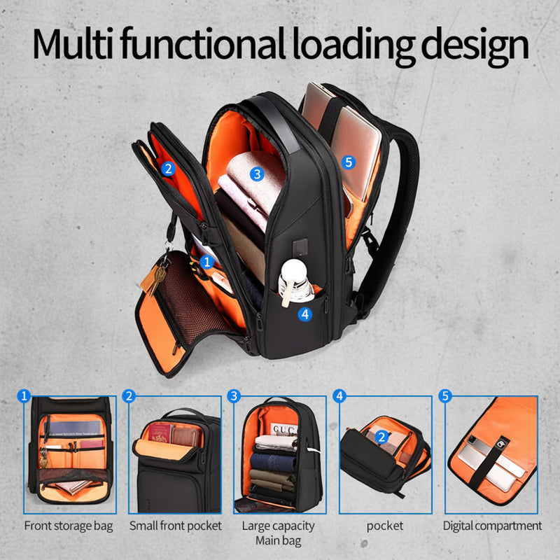 Uitbreidbare Laptop 15.6 Rugzak