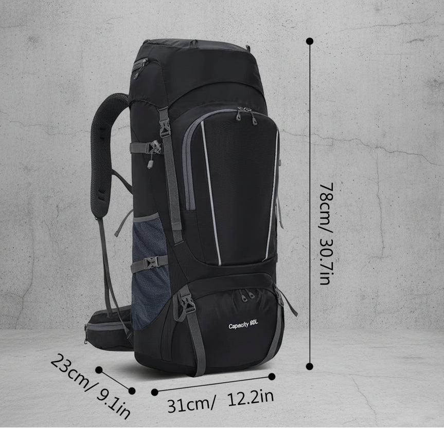 Backpack 80L - Grote wandelrugzak voor lange outdoor reizen