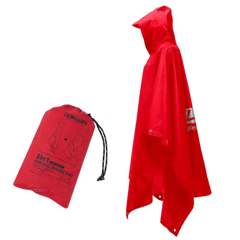 Aventury 3-in-1 Regenponcho - Regenjas - Schuiltent
