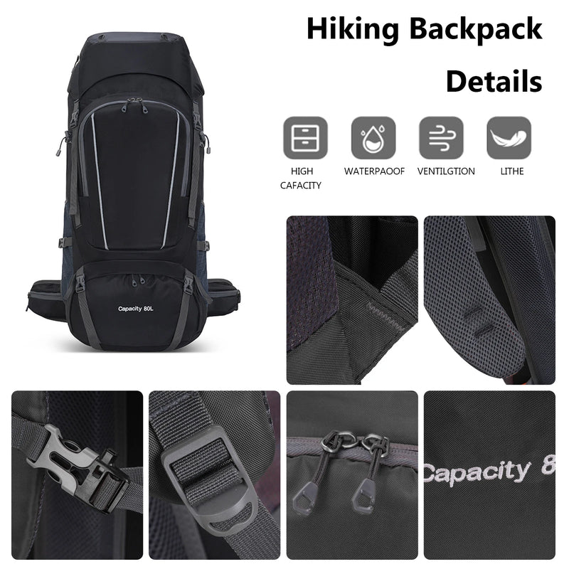 Backpack 80L - Grote wandelrugzak voor lange outdoor reizen