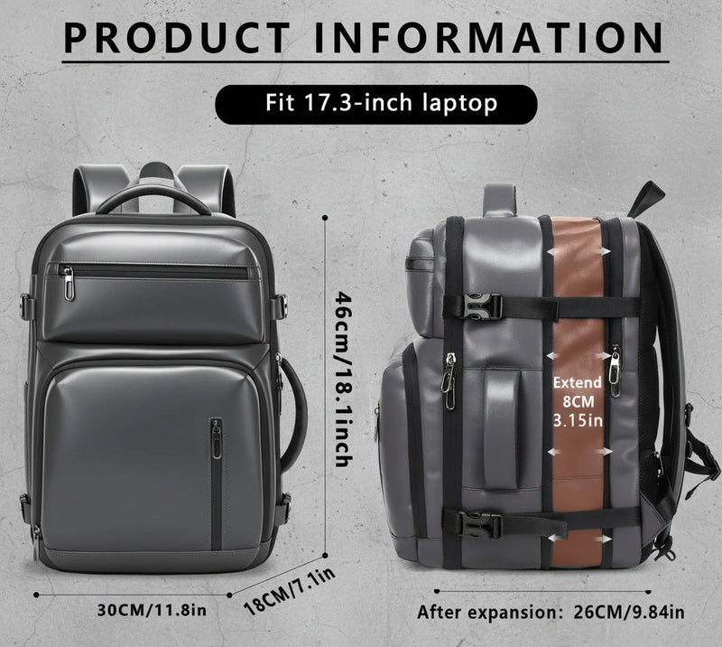 Laptop Rugzak 17 Inch Expandable Travel Backpack