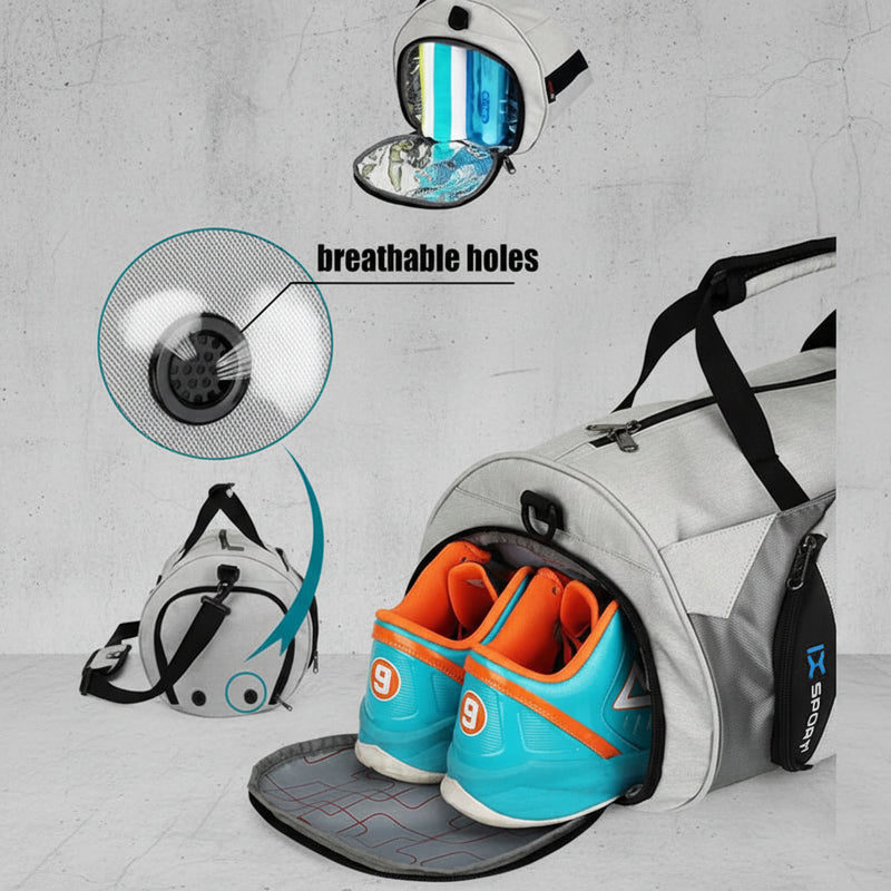 Waterdichte Sporttas met Schoenenvak – S t/m XL