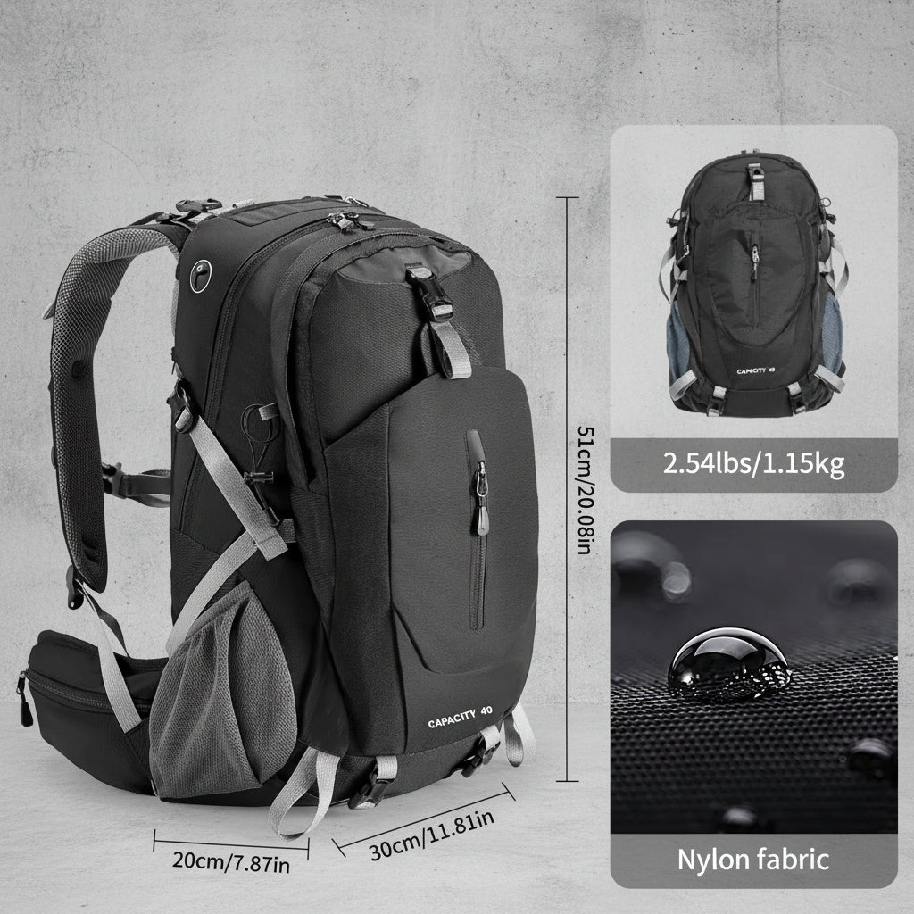 Hiking Rugzak 40L Outdoor Backpack Waterdicht Trekking Tas