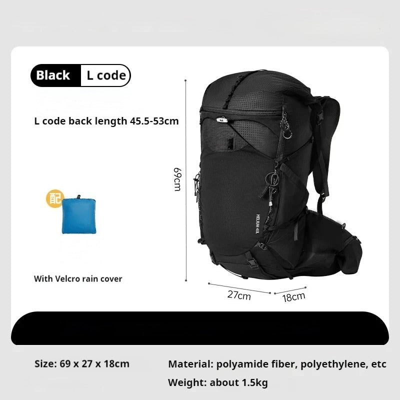 50L Hiking Rugzak – Verstelbaar Rugsysteem - Verkrijgbaar in M & L - Lichtgewicht Trekking Rugzak voor Outdoor & Reizen