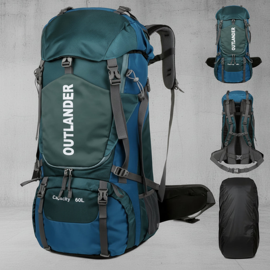 Backpack 60L Outdoor - Lichtgewicht - Waterdicht