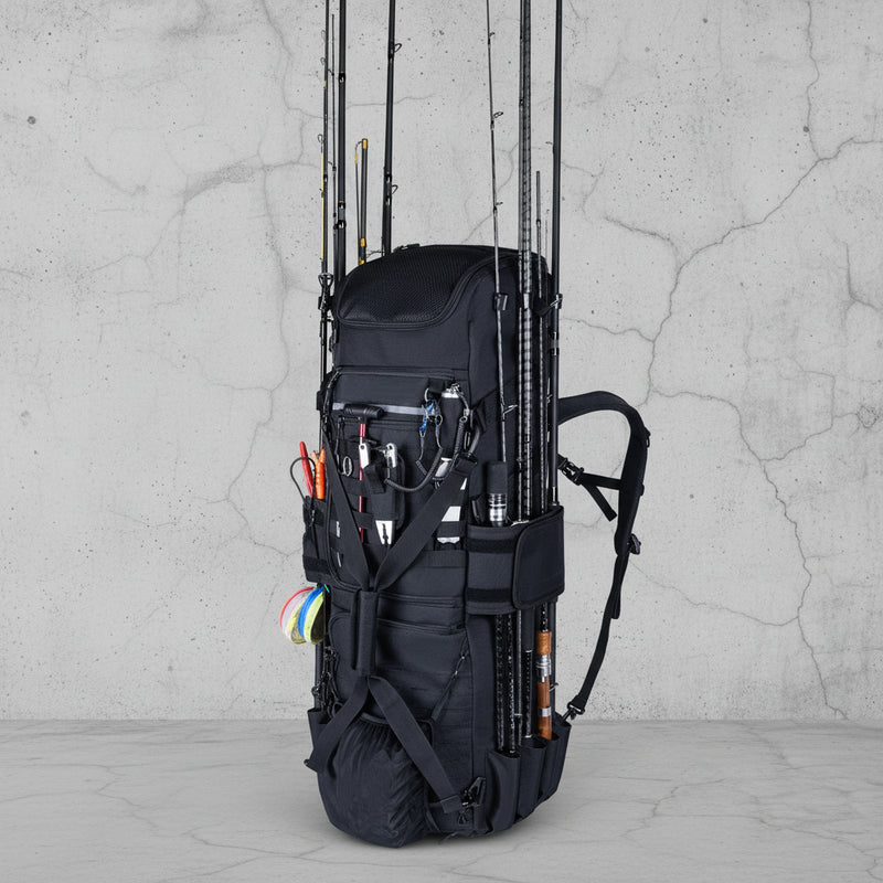 Visrugzak Outdoor Backpack met Koelvak - Hengelhouder