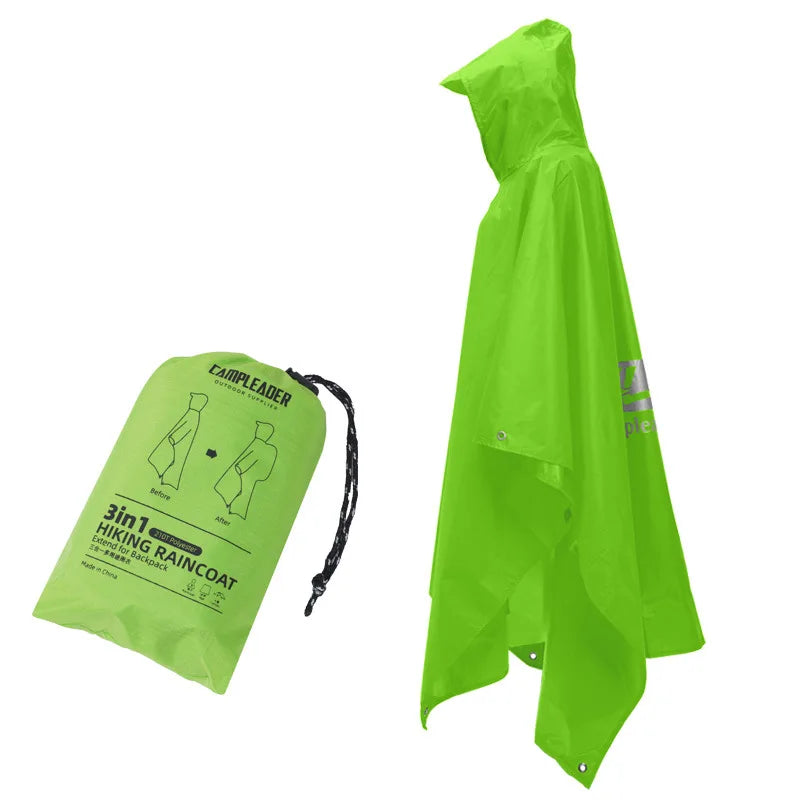 Aventury 3-in-1 Regenponcho - Regenjas - Schuiltent