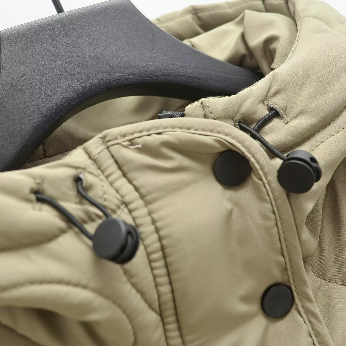 Dames Puffer Jas Gewatteerd Met Capuchon