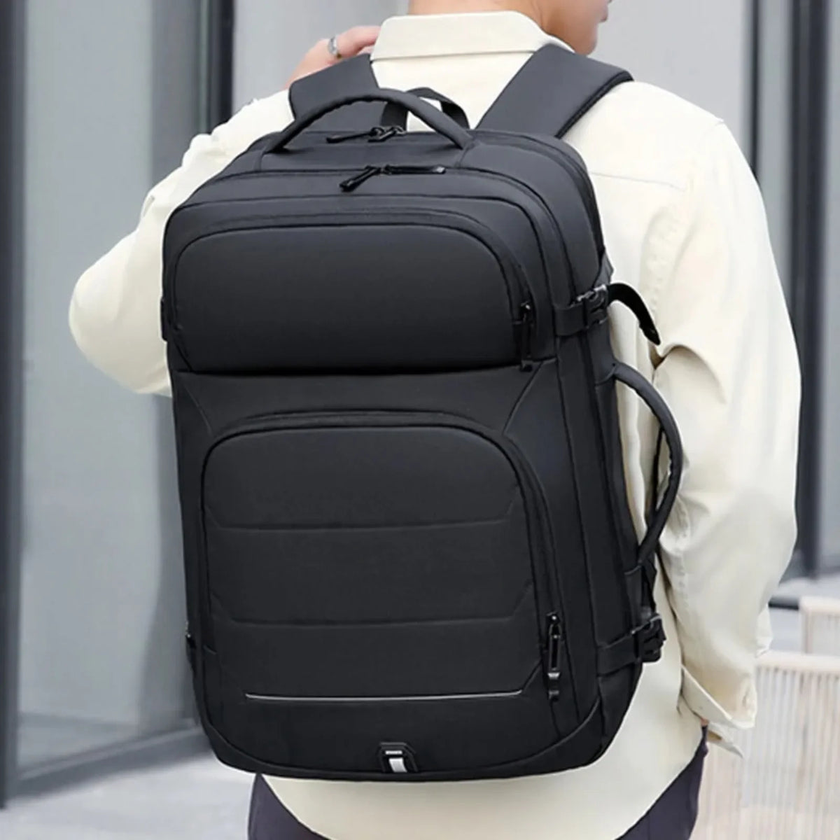 Laptop Backpack 36–55L met Slimme Vakindeling