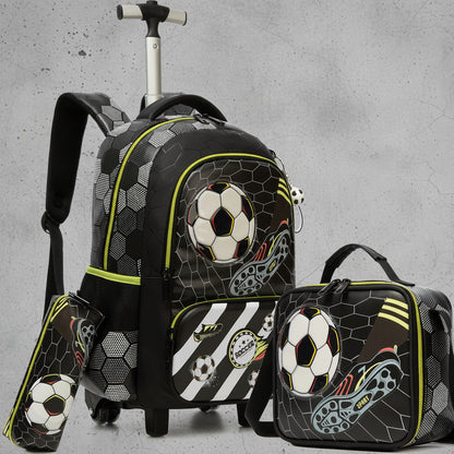 Kinder Trolley Rugzak Set met Wielen – Game Design