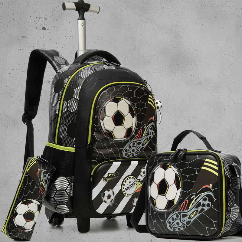 Kinder Trolley Rugzak Set met Wielen – Game Design