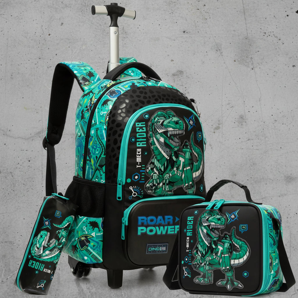 Kinder Trolley Rugzak Set met Wielen – Game Design