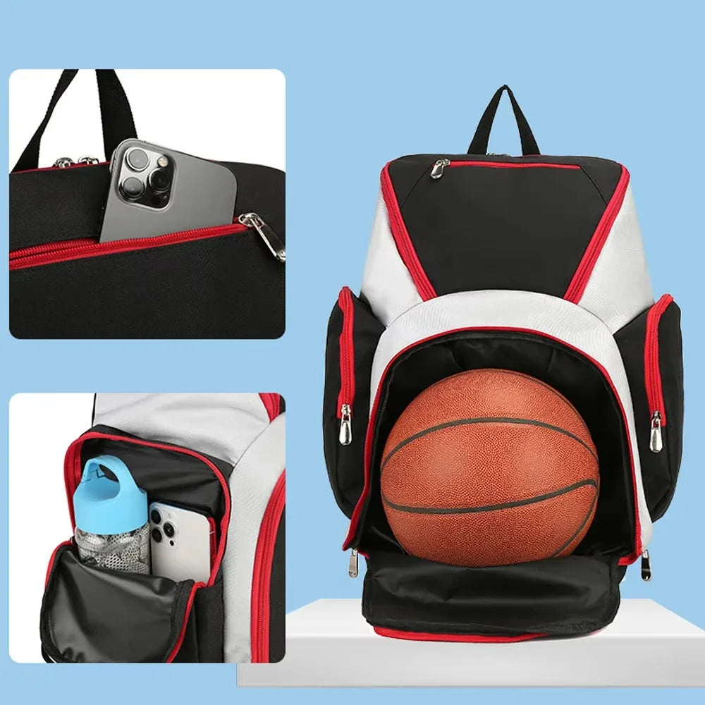 Basketbal Rugzak met Ballenvak en Schoenenvak