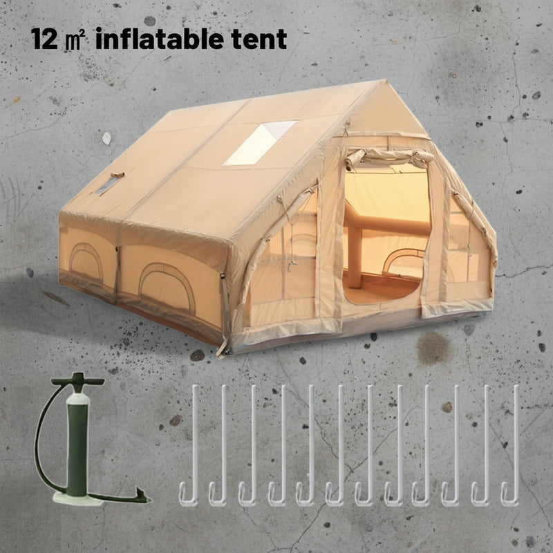 Camping Blow Up Tent – Opblaasbare Gezinstent 10–12P