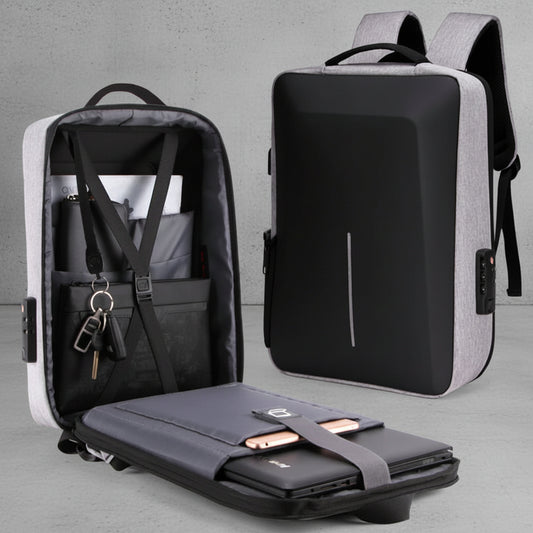 Anti-Diefstal Laptop Rugzak met USB Oplaadpoort - Harde Shell - Waterafstotend