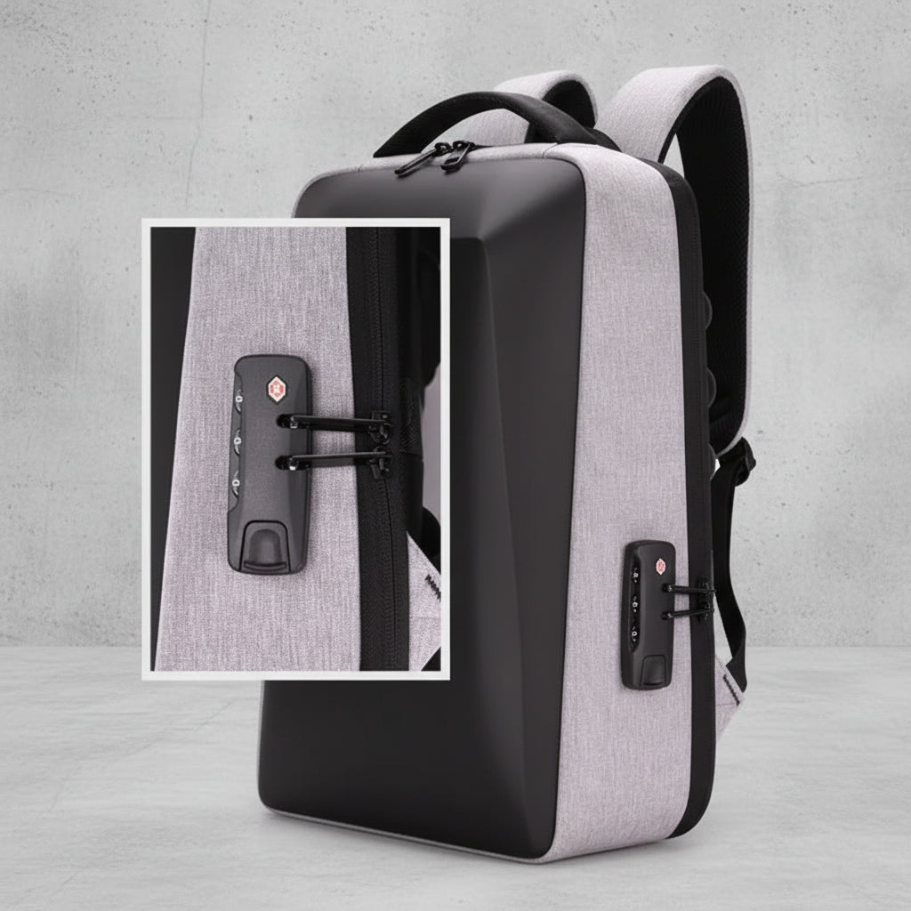 Anti-Diefstal Laptop Rugzak met USB Oplaadpoort - Harde Shell - Waterafstotend