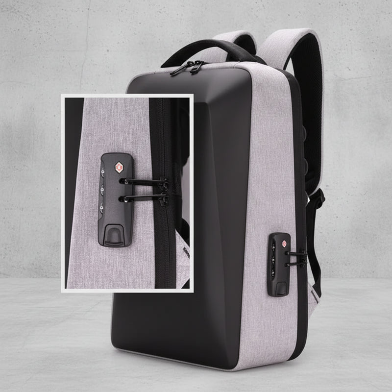 Anti-Diefstal Laptop Rugzak met USB Oplaadpoort - Harde Shell - Waterafstotend