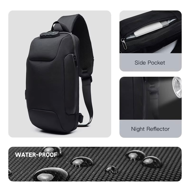 Anti Diefstal Rugzak Compact Laptop Tas USB Waterdicht