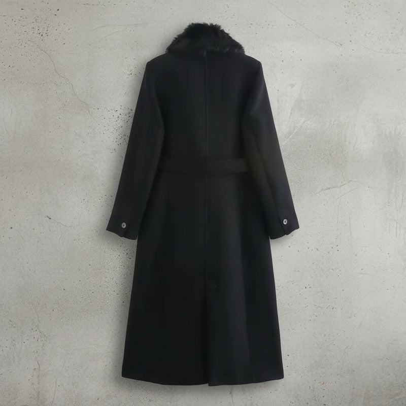 Dames Trenchcoat Manteljas Lang Met Riem