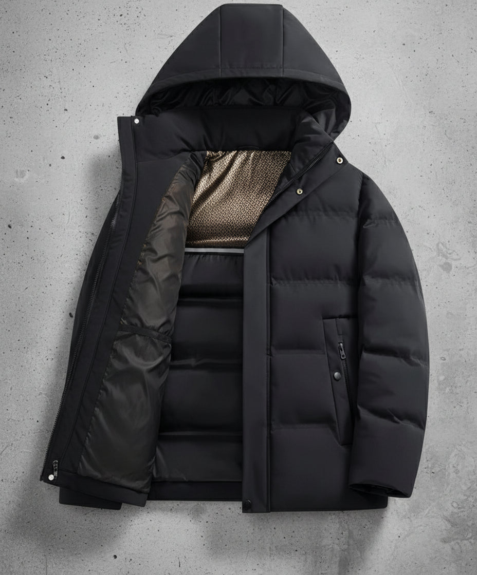 Heren Puffer Jas - Warm - Waterdicht - Met Capuchon