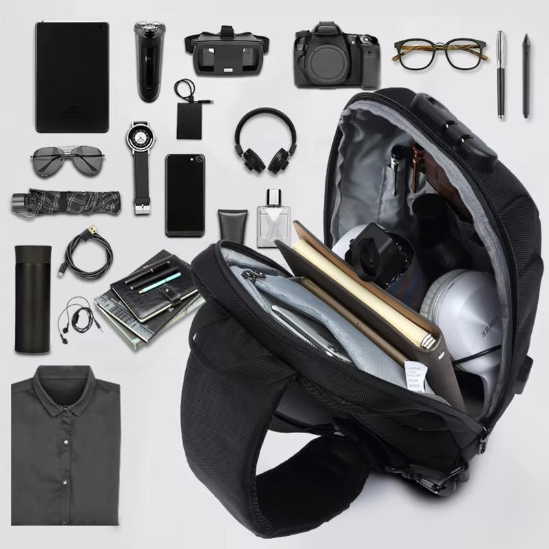 Anti Diefstal Rugzak Compact Laptop Tas USB Waterdicht