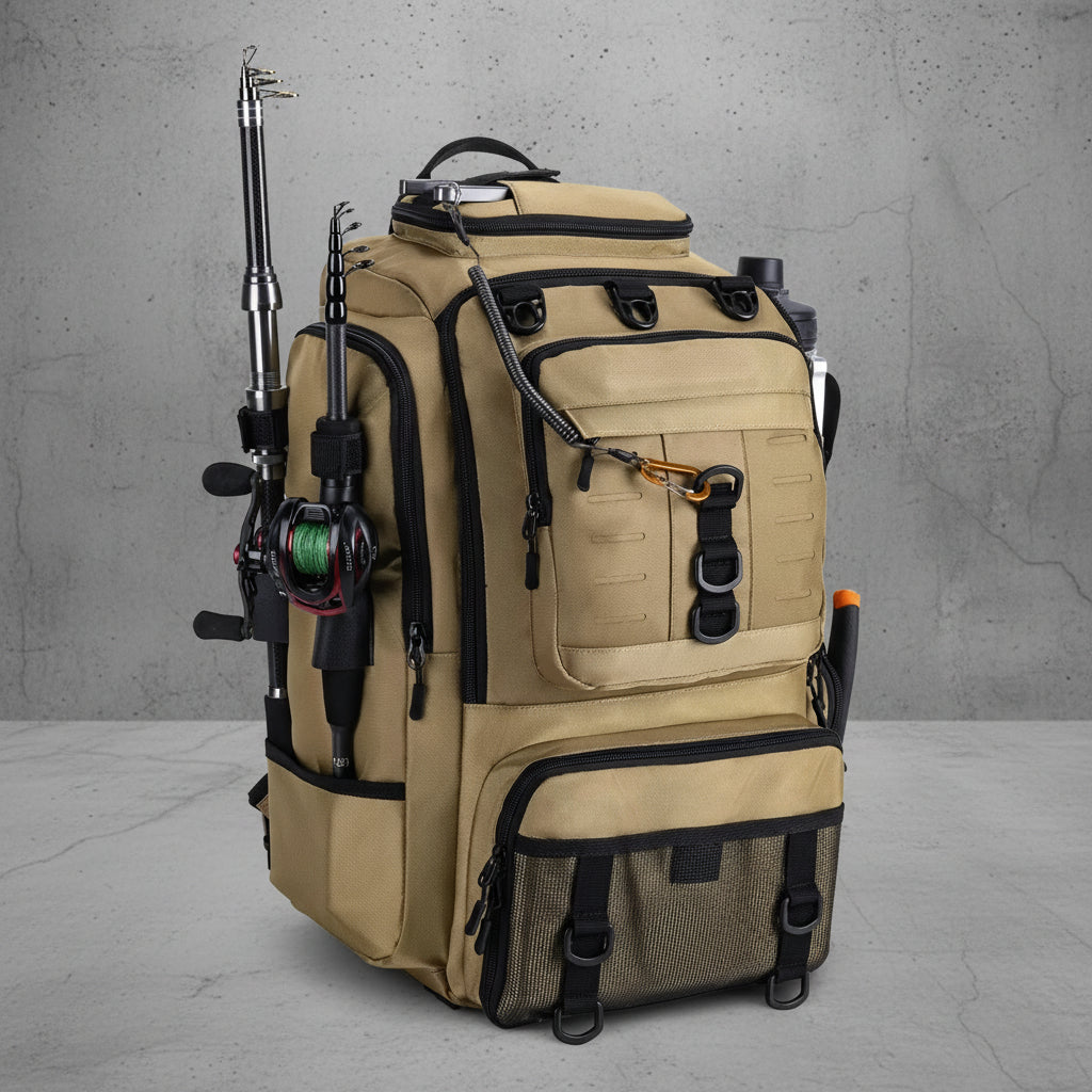 Vis Rugzak Met Koelvak Fishing Backpack Hengel Tas Outdoor