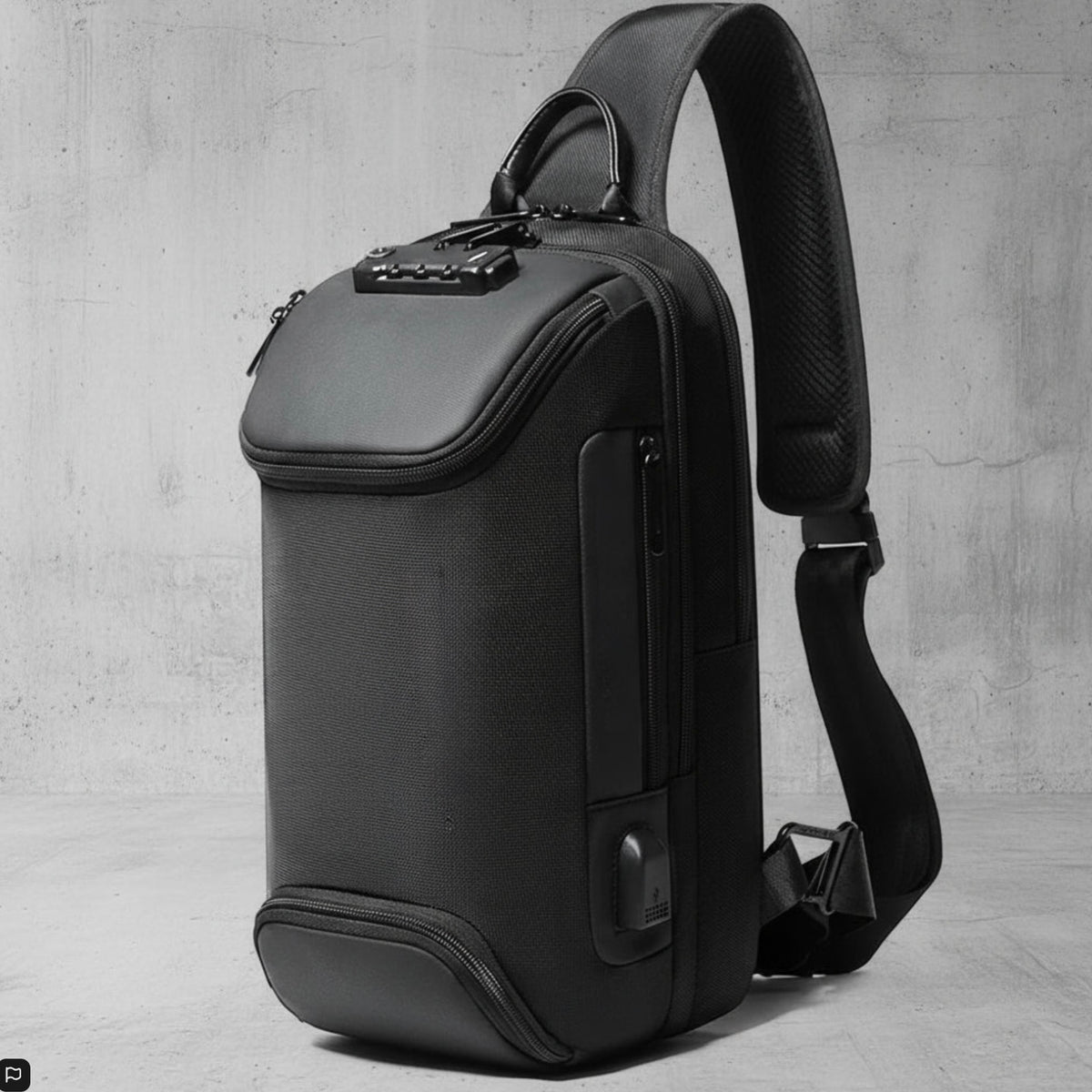 Crossbody Sport Rugzak met Anti-Diefstal Slot