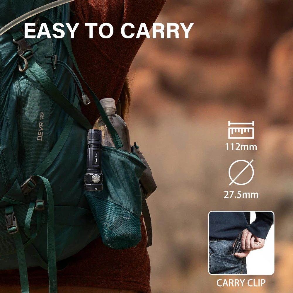 LED Zaklamp - 4000 Lumen - Oplaadbaar - Waterdicht