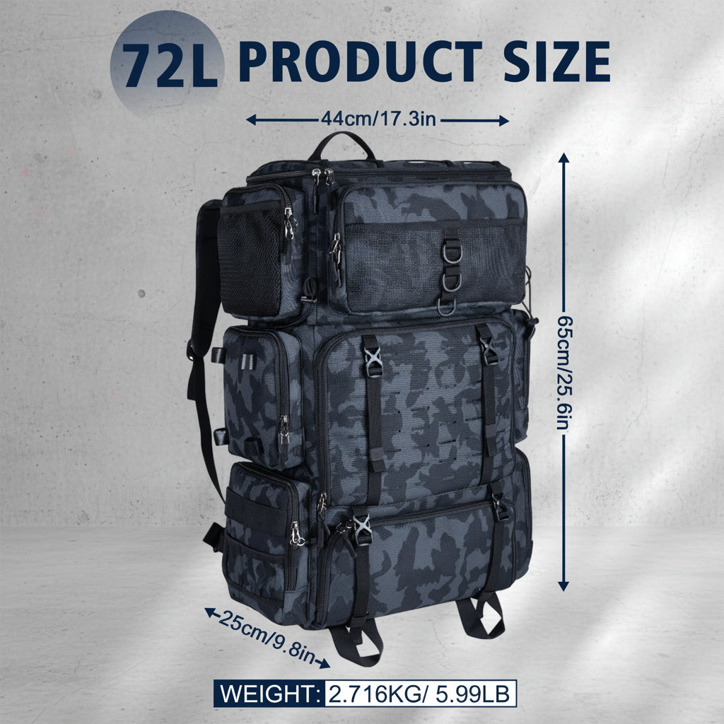 Fishing Backpack met Koelvak - Hengelhouders
