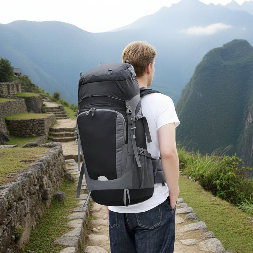 Backpack 65L Trekking Rugzak met Regenhoes