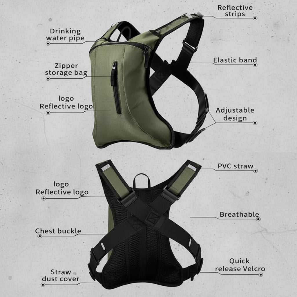 Hydratatie Rugzak met 2L Waterzak voor Sport - Outdoor