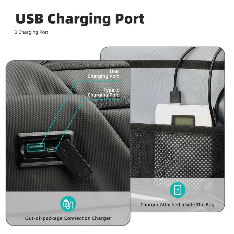 Laptop Rugzak 15.6 Inch USB Waterdicht Business Anti Diefstal